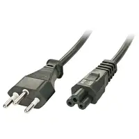 Lindy 30412 cable de transmisión Negro 2 m C5 acoplador