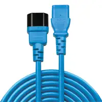 Lindy 30471 cable de transmisión Negro, Azul 1 m C14 acoplador C13 acoplador