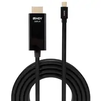 Lindy 36928 adaptador de cable de vídeo 3 m Mini DisplayPort HDMI tipo A (Estándar