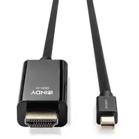 Lindy 36928 adaptador de cable de vídeo 3 m Mini DisplayPort HDMI tipo A (Estándar