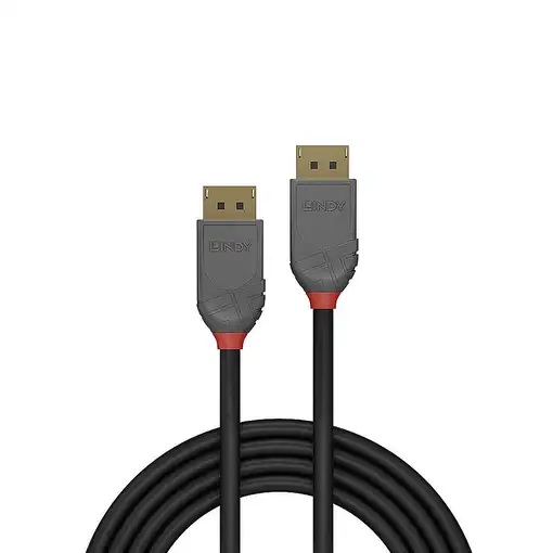 Lindy 36481 cable DisplayPort 1 m Negro, Gris