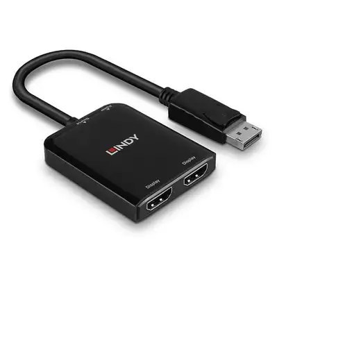 Lindy 38433 adaptador de cable de vídeo DisplayPort 2 x HDMI