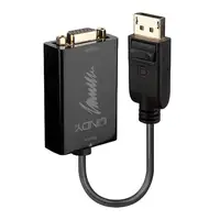 Lindy 41006 adaptador de cable de vídeo 0,15 m VGA (D-Sub) DisplayPort Negro