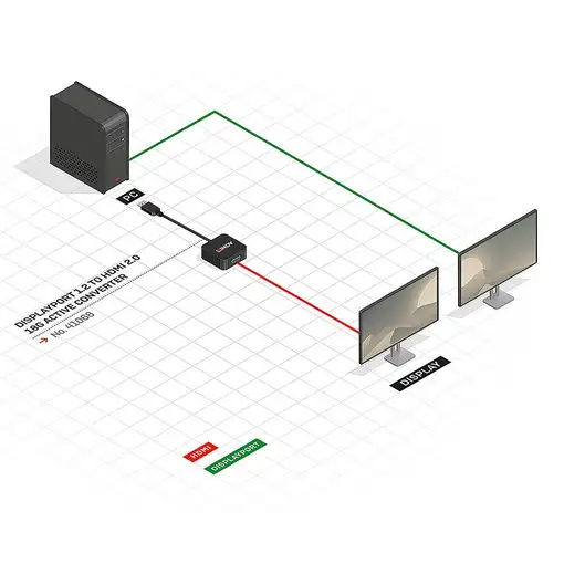 Lindy 41068 adaptador de cable de vídeo 1,5 m DisplayPort HDMI tipo A (Estándar) N