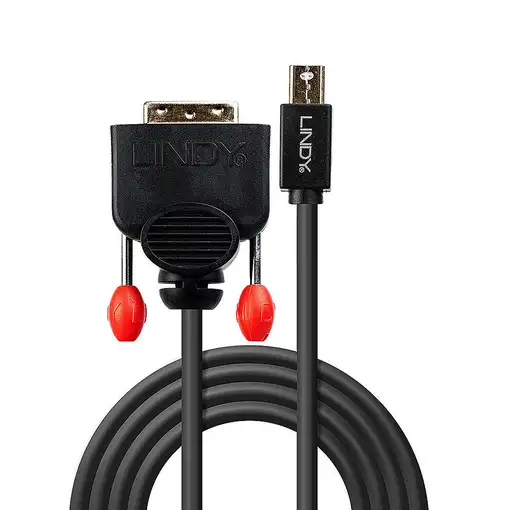 Lindy 41952 adaptador de cable de vídeo 2 m Mini DisplayPort DVI-D Negro