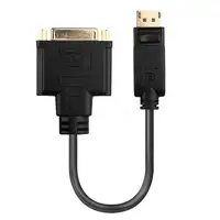 Lindy 41004 adaptador de cable de vídeo 0,15 m DisplayPort DVI-D Negro