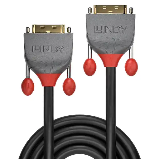Lindy 36224 cable DVI 5 m DVI-D Negro