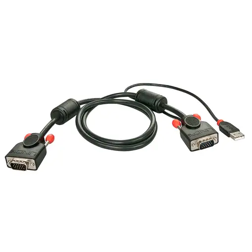 Lindy 33770 cable VGA 1 m VGA (D-Sub) Azul