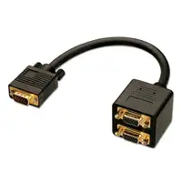 Lindy 41214 cable VGA 0,18 m VGA (D-Sub) Negro