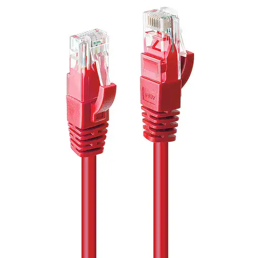 Lindy 48031 cable de red Rojo 0,5 m Cat6 U/UTP (UTP)