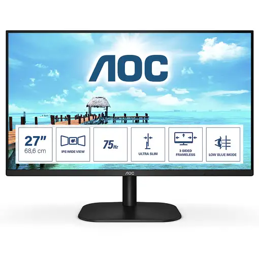 AOC B2 27B2H/EU LED display 68,6 cm (27") 1920 x 1080 Pixeles Full HD Negro
