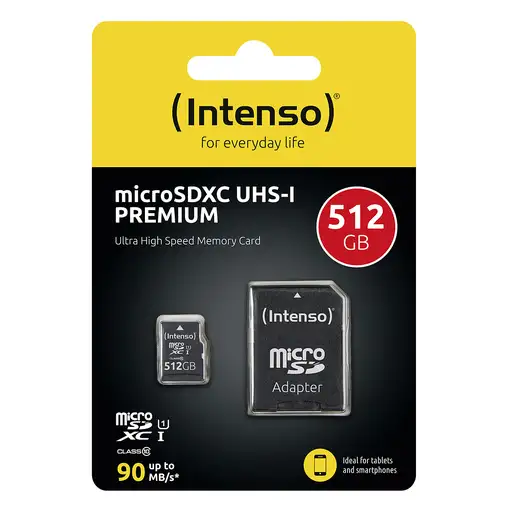 Intenso microSD Karte UHS-I Premium 512 GB Clase 10