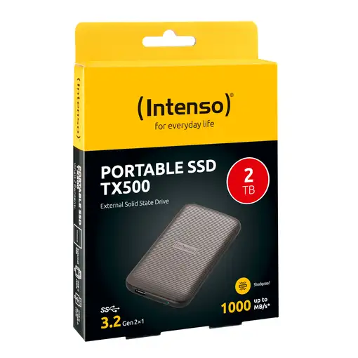 Intenso Lesen/Schreiben bis zu 1000 MB/s/2TB USB Tipo C 3.2 Gen 2 (3.1 Gen 2) Marr
