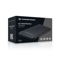 Conceptronic HDE02B caja para disco duro externo Caja de disco duro (HDD) Negro 2.