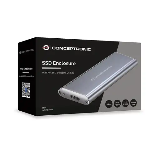 Conceptronic DDE03G caja para disco duro externo Caja externa para unidad de estad