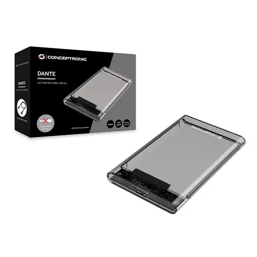Conceptronic DANTE03T caja para disco duro externo Carcasa de disco duro/SSD Trans