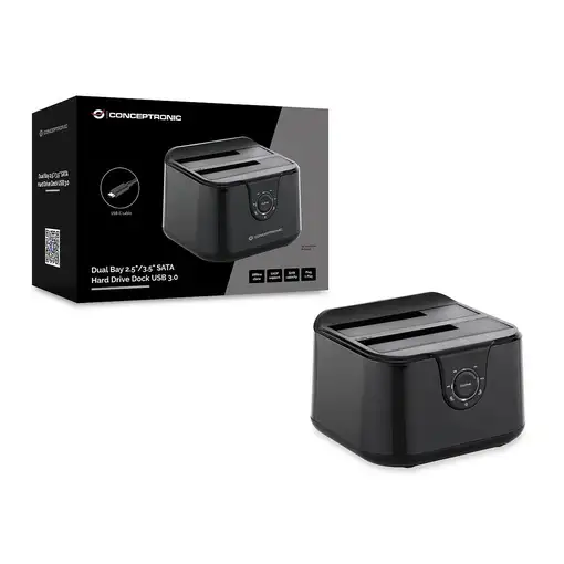 Conceptronic DONN12B base de conexión para disco duro USB 3.2 Gen 1 (3.1 Gen 1) Ty