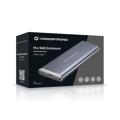 Conceptronic HDE01G caja para disco duro externo Caja externa para unidad de estad