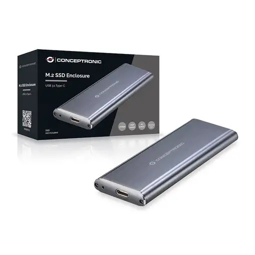 Conceptronic HDE01G caja para disco duro externo Caja externa para unidad de estad