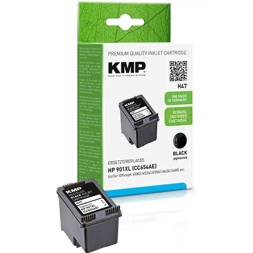 KMP H47 cartucho de tinta 1 pieza(s) Alto rendimiento (XL) Negro