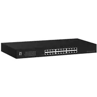 LevelOne Switch 24x GE GEU-2431 19\" Rack Mount Kit No administrado Gigabit Ethern