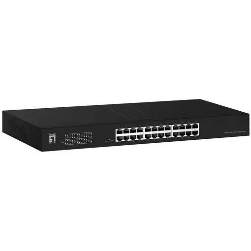 LevelOne Switch 24x GE GEU-2431 19\" Rack Mount Kit No administrado Gigabit Ethern