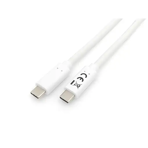 Equip 128361 Cable USB 3.2 Gen 1 C a C, M/M , 1,0m, PD 60W, 5Gbps, Blanco