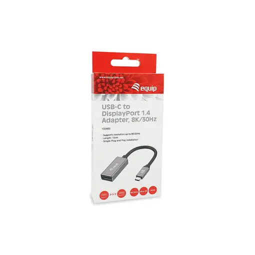 Equip 133493 Adaptador de USB-C a DisplayPort 1.4, 8K/30Hz