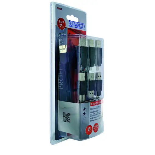 Schwaiger CAUSET531 cable USB USB 2.0 USB A Negro
