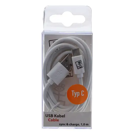 2GO 795925 cable USB USB 3.2 Gen 1 (3.1 Gen 1) 1 m Micro-USB B USB C Blanco