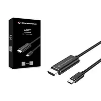 Conceptronic ABBY04B adaptador de cable de vídeo 2 m USB Tipo C HDMI