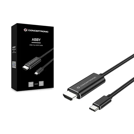 Conceptronic ABBY04B adaptador de cable de vídeo 2 m USB Tipo C HDMI