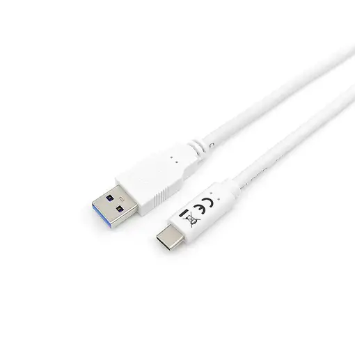 Equip 128364 Cable USB 3.2 Gen 1 C a A, M/M , 2,0m, 5Gbps, Blanco
