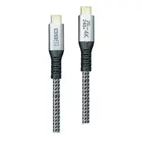 2GO 797514 cable USB USB 3.2 Gen 2x2 1,2 m USB C Negro, Plata