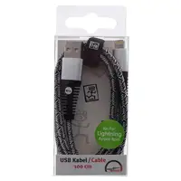 2GO 795952 cable de conector Lightning 1 m Plata