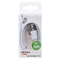 2GO 795781 cable de conector Lightning 1 m Blanco