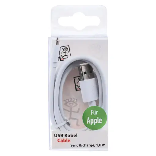 2GO 795781 cable de conector Lightning 1 m Blanco