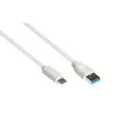 Alcasa 2831-AC010W cable USB USB 3.2 Gen 2 (3.1 Gen 2) 1 m USB A USB C Blanco