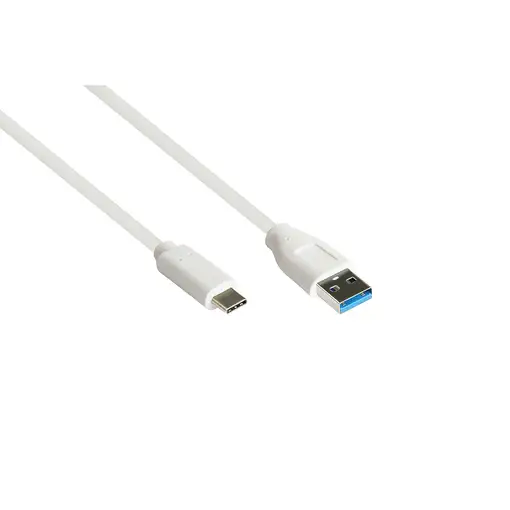 Alcasa 2831-AC010W cable USB USB 3.2 Gen 2 (3.1 Gen 2) 1 m USB A USB C Blanco