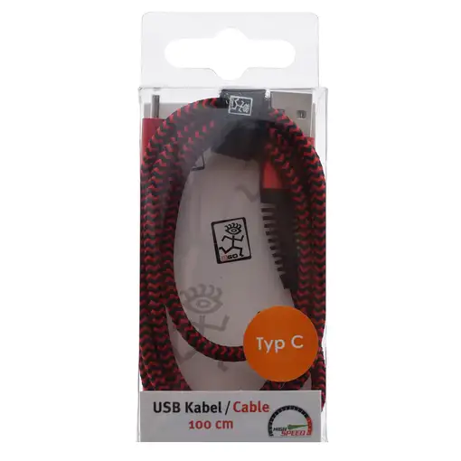 2GO 795947 cable USB USB 3.2 Gen 1 (3.1 Gen 1) 1 m USB B USB C Rojo