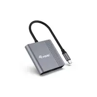 Equip Adaptador 3 en 1 USB-C a HDMI / USB-A / USB PD, 4K/60Hz, 100W USB PD
