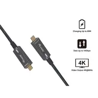 Equip 119461 Cable óptico activo USB-C a C, M/M, 5,0m, PD 60W, 4K/60Hz, 10Gbps, Ví