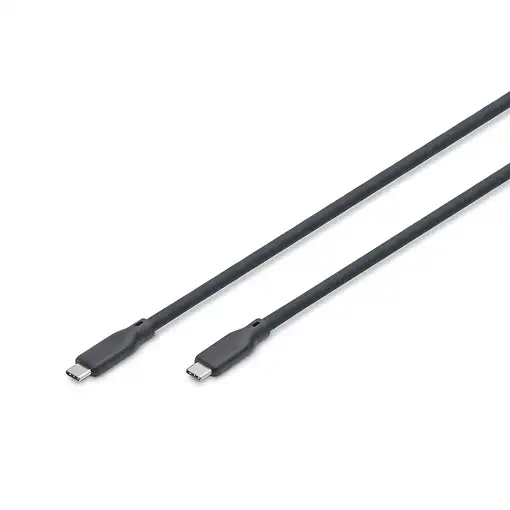 Digitus Cable USB de silicona, USB 10Gbps, 0,5m, negro
