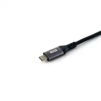 Equip Cable USB 2.0 C a C en ángulo de 90°, M/M, 3,0 m, PD 100 W, negro