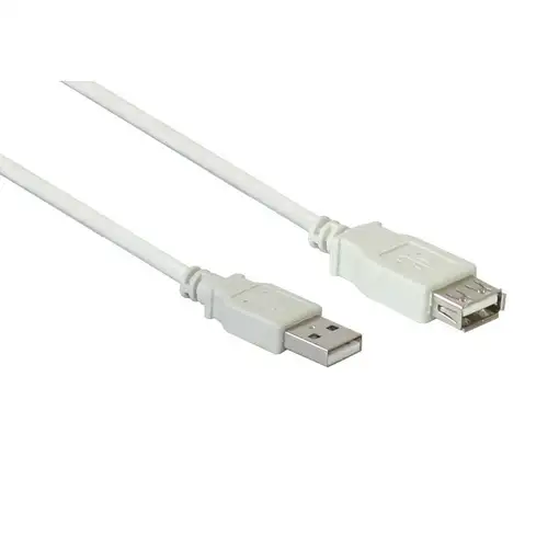 Alcasa 2511-OF2 cable USB USB 2.0 1,8 m USB A Blanco