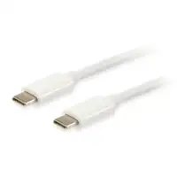 Equip 128352 Cable USB 3.2 Gen 2 C a C, 2,0m, PD 60W, 4K/60Hz, 5Gbps, Blanco