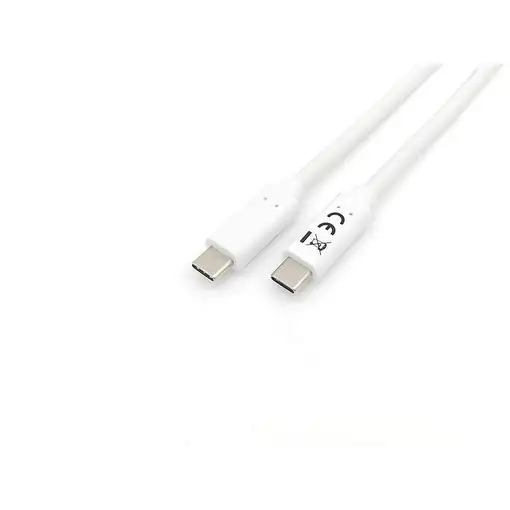 Equip 128362 Cable USB 3.2 Gen 1 C a C , M/M , 2,0m, PD 60W, 5Gbps, Blanco