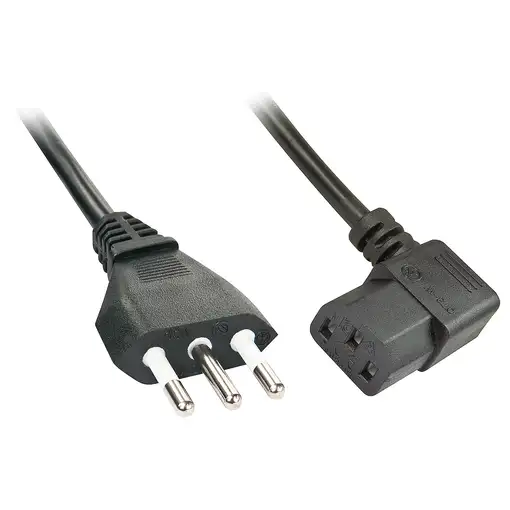 Lindy 30346 cable de transmisión Negro 2 m C13 acoplador