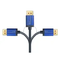 Alcasa 4814-SF020B cable DisplayPort 2 m Azul