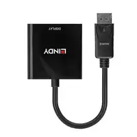 Lindy 41734 adaptador de cable de vídeo Negro